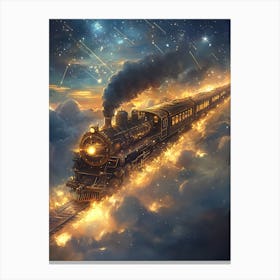 Train In The Sky 5 Canvas Print