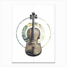 Poster Violin Illustration Art 01 Canvas Print