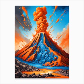 Volcano Orange 2 Canvas Print