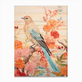 American Goldfinch 1 Detailed Bird Painting Canvas Print