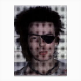 Sid Vicious In Style Dots Canvas Print