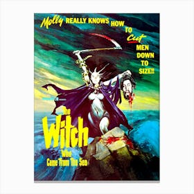 The Witch Who Came From The Sea, Horror Movie Poster Canvas Print
