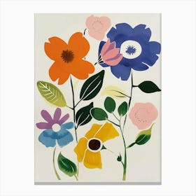 Painted Florals Moonflower 2 Canvas Print