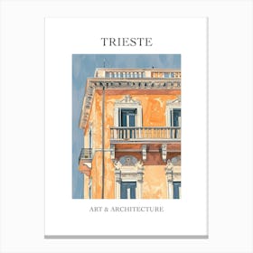 Trieste Travel And Architecture Poster 4 Canvas Print