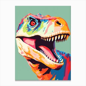 Colourful Dinosaur Allosaurus 2 Canvas Print