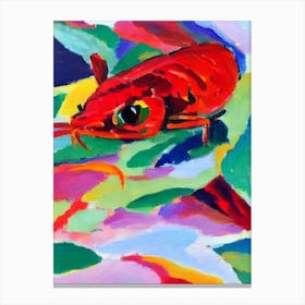 Emperor Shrimp Matisse Inspired Canvas Print