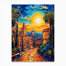 Dolmabahe Palace Pixel Art 10 Canvas Print