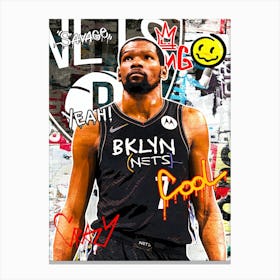 Kevin Durant Brooklyn Nets Canvas Print