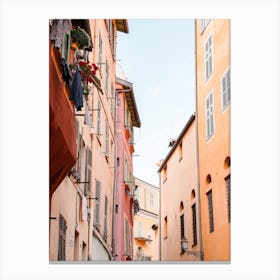 Colorful Town In France Canvas Print
