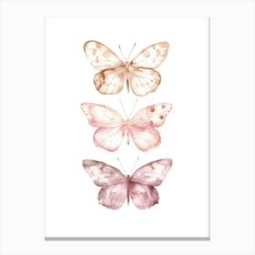 Pink Butterflies Canvas Print