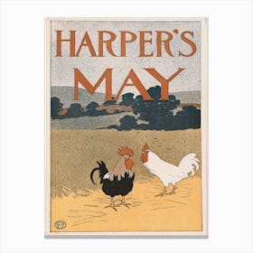 Harper's May, Edward Penfield 2 Canvas Print