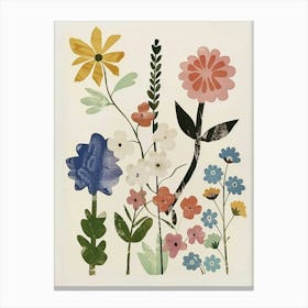 Painted Florals Prairie Clover 4 Canvas Print