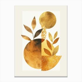 Gold Leaf Print 4 Canvas Print