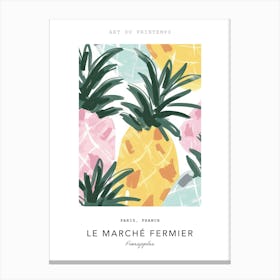 Pineapples Le Marche Fermier Poster 2 Canvas Print