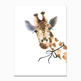 Std Baby Giraffe Canvas Print