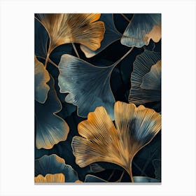 Ginkgo Leaves Wallpaper 2 Canvas Print