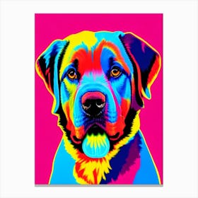 Tibetan Mastiff Andy Warhol Style dog Canvas Print