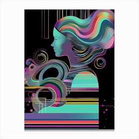 Centerpiece, colorful, "Flow" Canvas Print