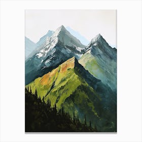 Green Mountains Canvas Print