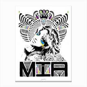 M.I.A. Illustration Canvas Print