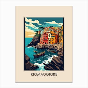 Riomaggiore, Italy Vintage Travel Poster Canvas Print