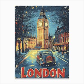 London Vintage Canvas Print