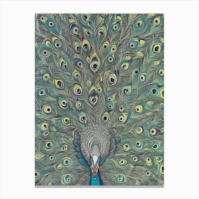 Peacock 32 Canvas Print