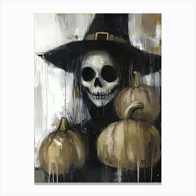 Witch Pumpkins Canvas Print