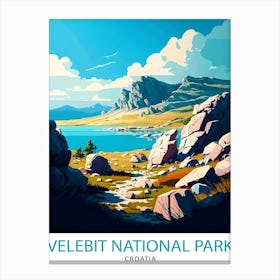 Northern Velebit TravePoster Canvas Print