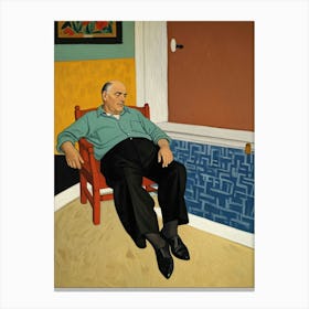 Man In A Chair Canvas Print