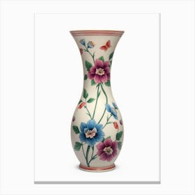 Chinese Famille Rose Vase Canvas Print