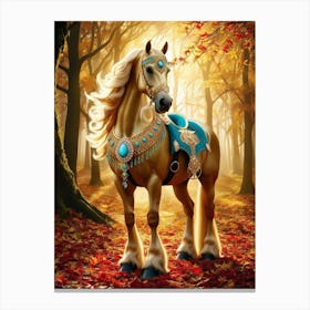 Horse In The Forest 1 Canvas Print