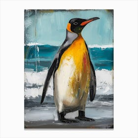 King Penguin Cooper Bay Colour Block Painting 2 Canvas Print