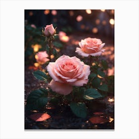 Roses Print Canvas Print