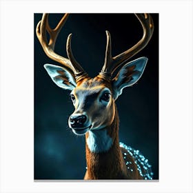 Wild Animal Creative Portrait 95 Canvas Print