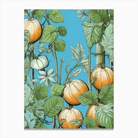 Melons Illustration 1 Canvas Print