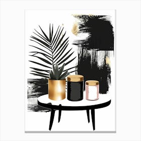 Black And Gold 38 Canvas Print