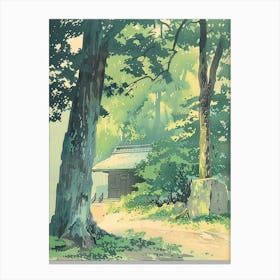 Ise Japan 1 Retro Illustration Canvas Print