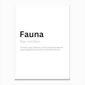 Fauna Definition Meaning Canvas Print