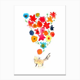 Little Cat With Big Dreams Canvas Print
