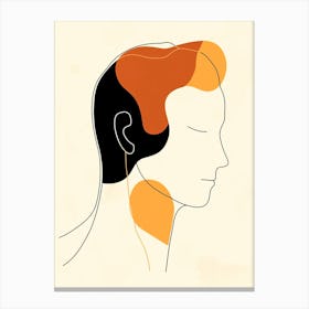 Man'S Head Canvas Print