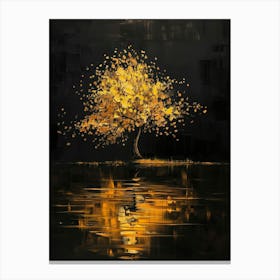 Tree In The Water 4 Canvas Print