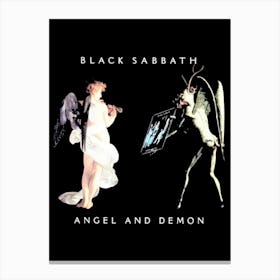 Black Sabbath Angel And Demon Canvas Print