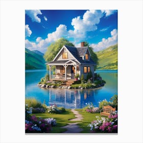 House On The Lake 2 Canvas Print