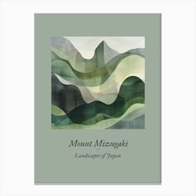 Landscapes Of Japan Mount Mizugaki Canvas Print