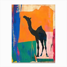 Camel 4 Cut Out Collage Canvas Print