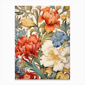 Floral Rococo Canvas Print