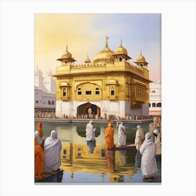 Golden Temple, Amritsar art print Canvas Print