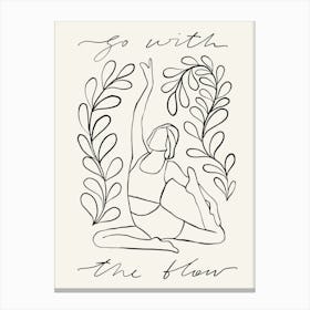 Go With The Flow 1 Canvas Print