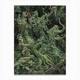 Octopus Forest Canvas Print